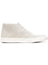 Holland & Holland High-top Lace-up Shoes In Grey