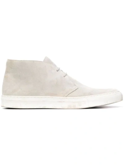 Holland & Holland High-top Lace-up Shoes In Grey