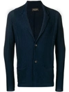 Roberto Collina Textured Knit Blazer Cardigan In Blue