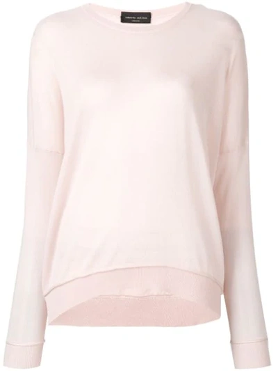 Roberto Collina Fine Knit Sweater In Pink