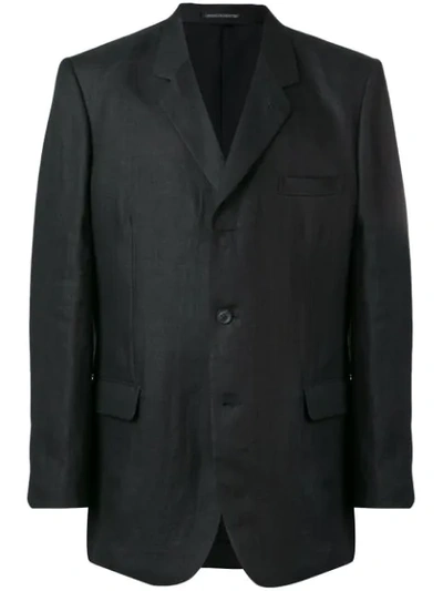 Yohji Yamamoto Casual Blazer In Black