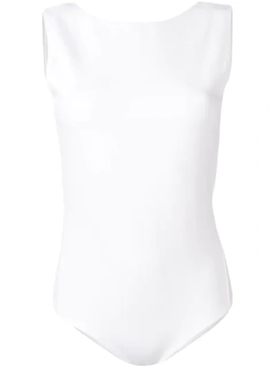 Maison Margiela Boat Neck Body In White