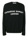 Katharine Hamnett Logo Print Sweatshirt In Black