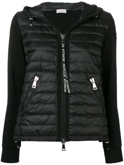 Moncler Padded Front Jacket In Black
