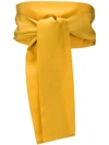 Sara Roka Large Tie Belt In 121 Yellow
