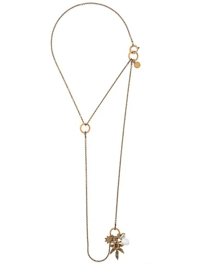 Stella Mccartney Asymmetric Necklace In Gold