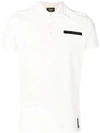 Fendi Bugs Trim Pocket Polo Shirt In White