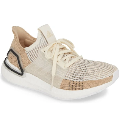 Adidas Originals Ultraboost 19 Running Shoe In Chalk White/ Pale Nude/ Black