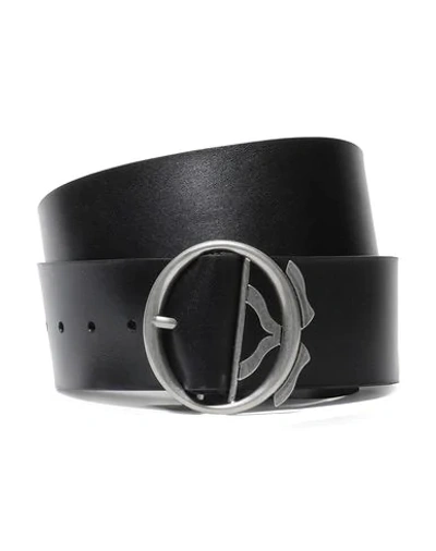 Ann Demeulemeester Smooth Leather Belt In Black