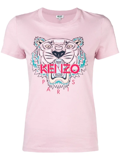 Kenzo Tiger T-shirt In Pastel Pink