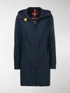 Parajumpers Hooded Shell Raincoat In Blue