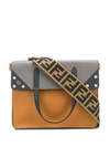 Fendi Small  Flip Top Bag In Brown