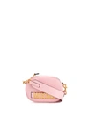 Moschino Rossa Logo Shoulder Bag In Pink