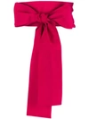 Sara Roka Large Tie Belt In Pink