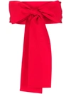 Sara Roka Large Tie Belt In Red