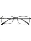 Montblanc Rectangular Frame Sunglasses In Black