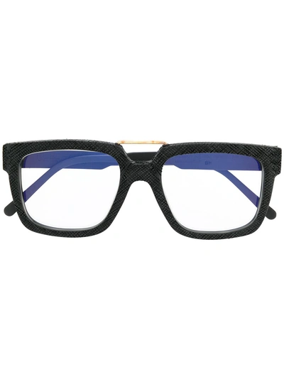 Kuboraum Eckige Brille - Schwarz In 黑色