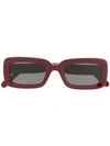 Stella Mccartney Oversized Frame Sunglasses In Red