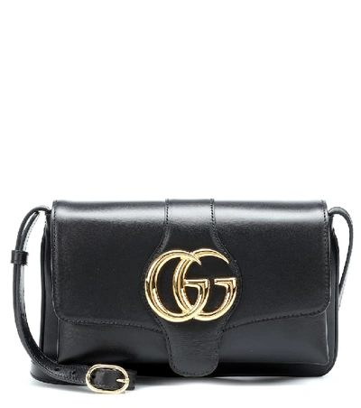 Gucci Arli Leather Shoulder Bag In Black