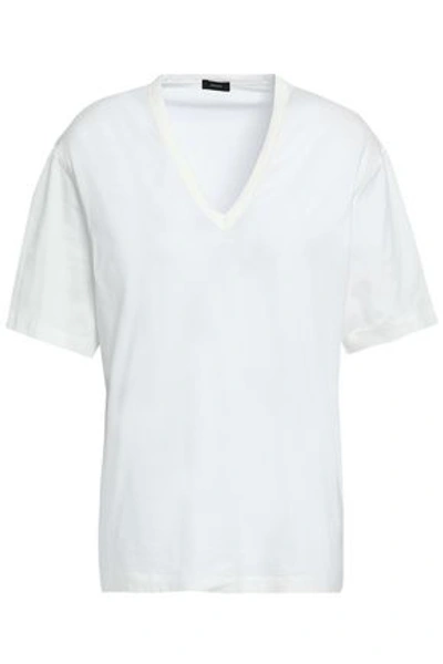 Joseph Woman Cotton-jersey T-shirt Off-white