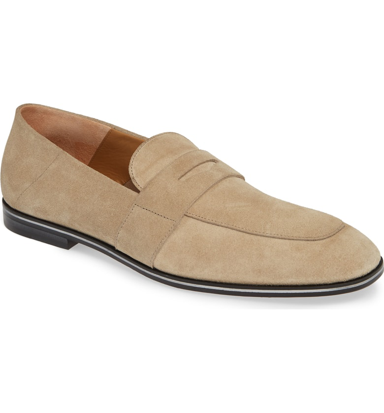 hugo boss safari suede loafers