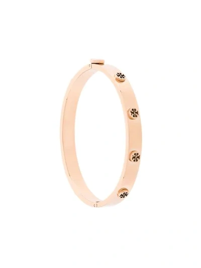 Tory Burch Miller Stud Hinge Bracelet In Metallic