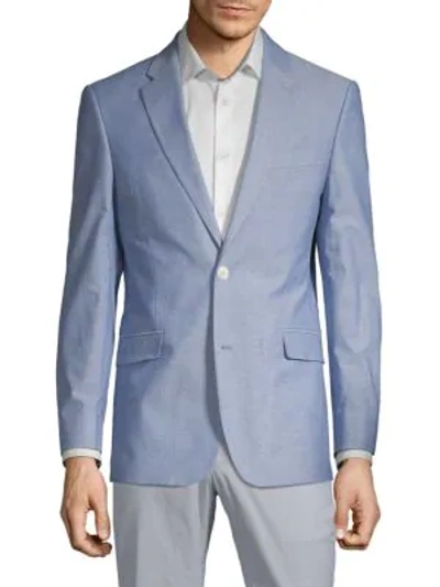 Tommy Hilfiger Mini Pindot Sport Jacket In Blue White