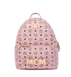 Mcm Trilogie Stark Rucksack In Visetos In Soft Pink