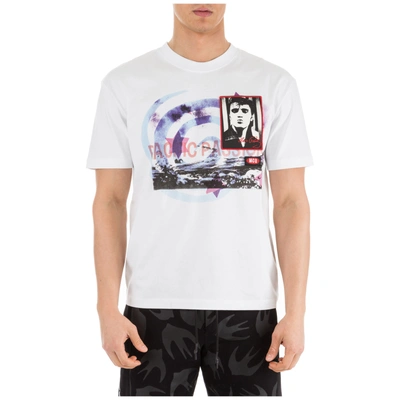 Mcq By Alexander Mcqueen Men's Short Sleeve T-shirt Crew Neckline Jumper In White