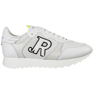 John Richmond Men's Shoes Leather Trainers Sneakers In White