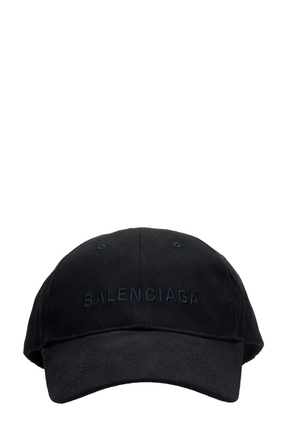 Balenciaga Black Logo Visor Cap