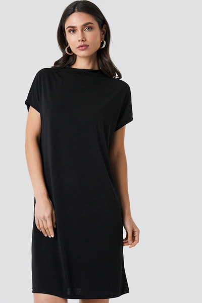 Na-kd Jersey Cap Sleeve Dress - Black