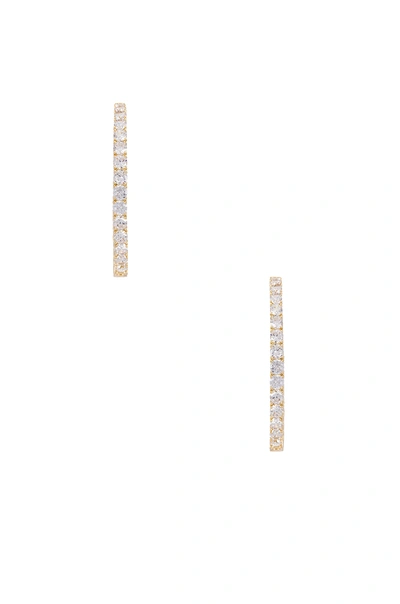 Shashi Bella Pave Hoop Earring In Gold & Clear