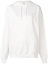 Acne Studios Hooded Sweatshirt In White