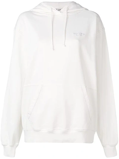 Acne Studios Hooded Sweatshirt In White