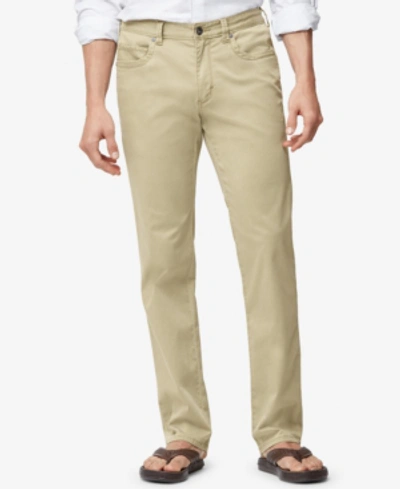 Tommy Bahama Boracay Straight Leg Flat Front Pants In Khaki