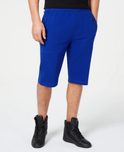 Sean John Men's Ottoman Knit Shorts In Cobalt Blue