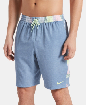 nike linen racer swim trunks