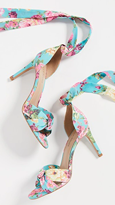 Villa Rouge Zoey Sandals In Aqua Multi Floral