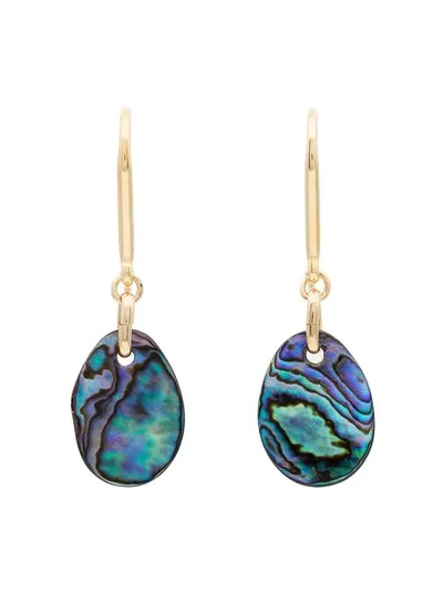 Isabel Marant Multicoloured Oval Shell Earrings - 金色 In Gold