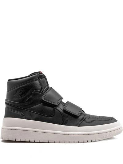 Jordan Air  1 Double Strap Sneakers In Black