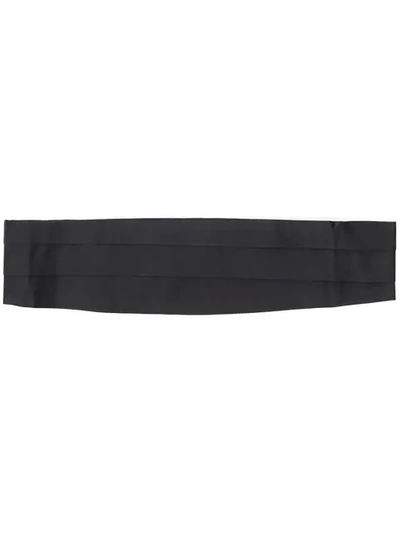 Canali Cummerbund Belt In Black