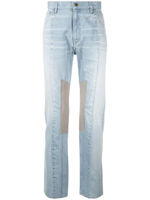 Facetasm Straight Leg Jeans In Blue | ModeSens