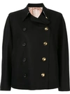 N°21 Double Breasted Coat In Black
