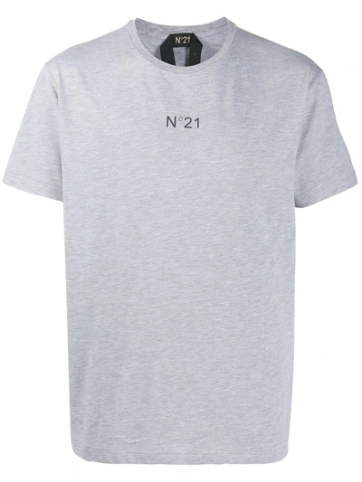 N°21 Classic Logo T-shirt In Grey