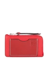 Loewe Rectangular Cardholder In Red