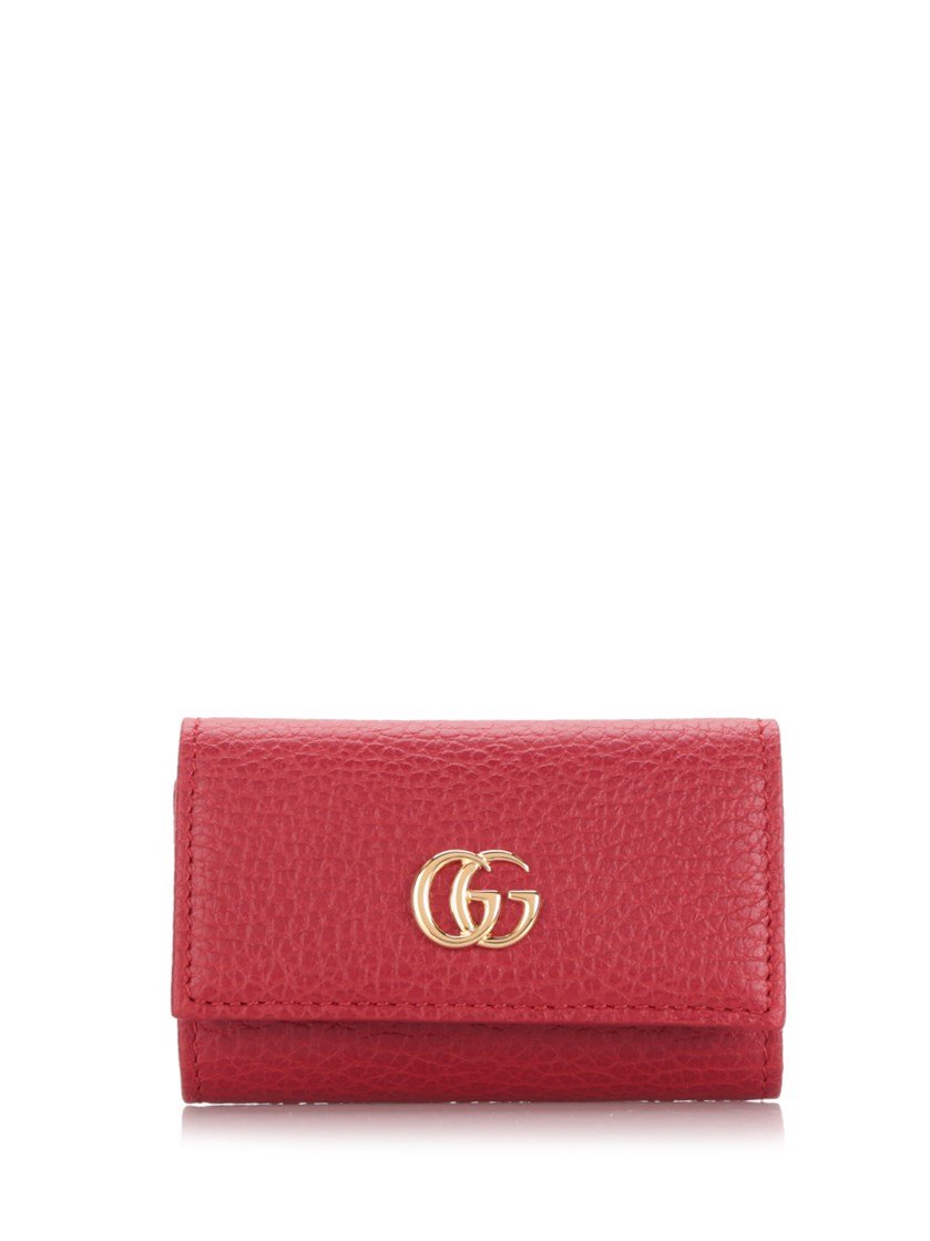 gg marmont leather key case