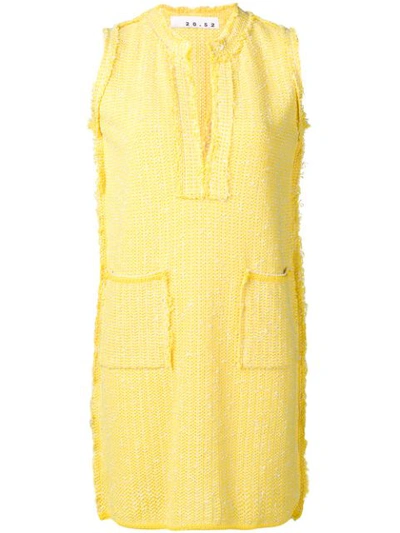 20:52 Tweed Mini Dress In Yellow
