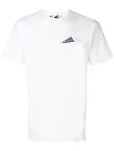 Anglozine Look Print T-shirt In White
