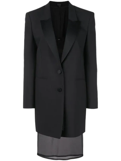 Neil Barrett Tuxedo Jacket Dress In Black
